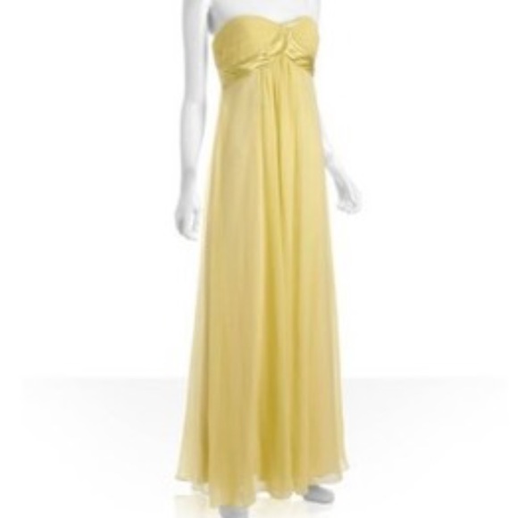 bcbgmaxazria yellow dress